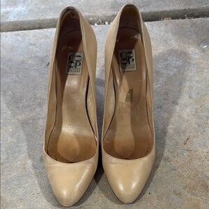Barneys New York Tan Leather Heels